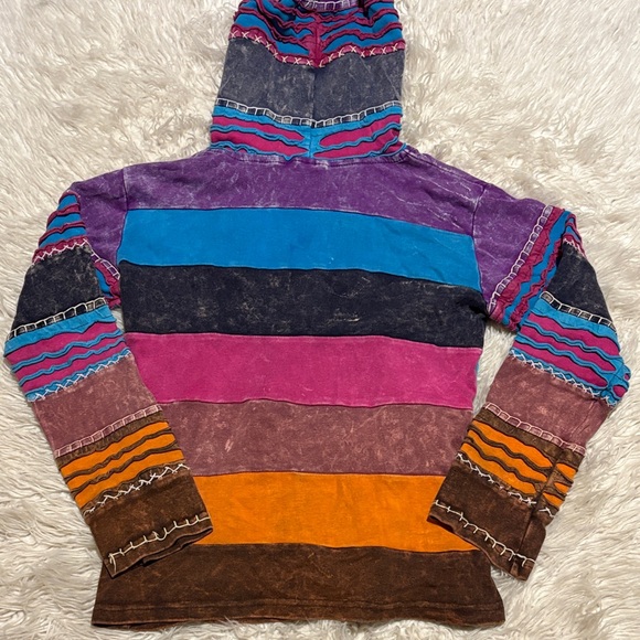 Colorful Patchwork Hoodie - Picture 7 of 7
